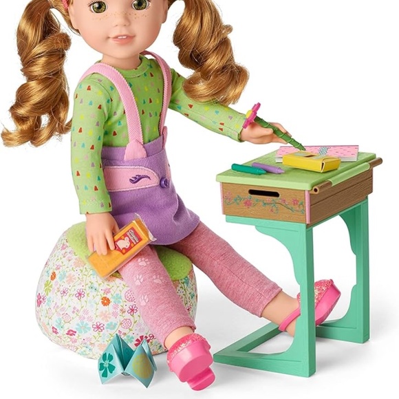 American Girl WellieWishers Smart as a Fox School Outfit for 14.5" Dolls - Picture 6 of 8